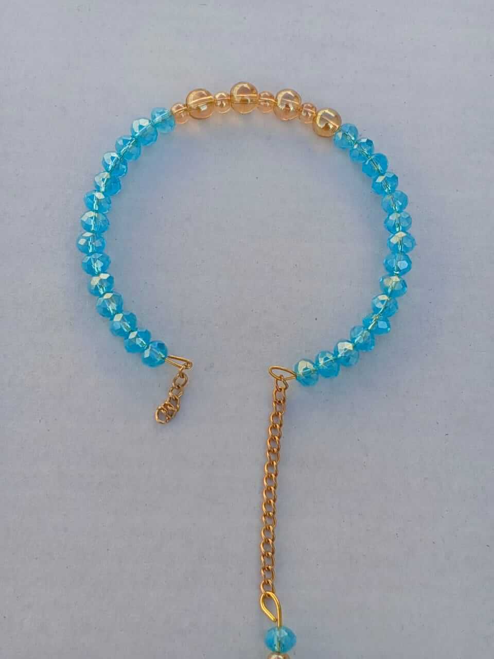Island Sunset Aqua Crystal Bracelet