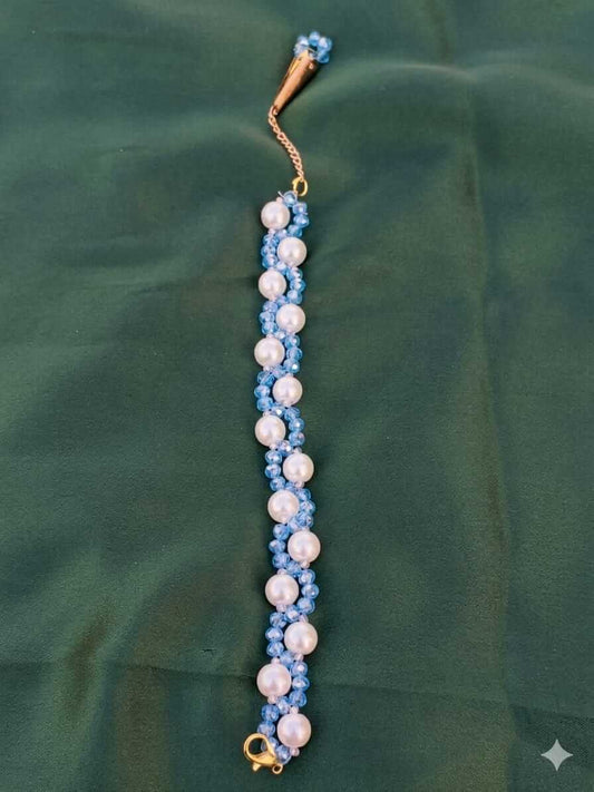 Pastel Pearl & Crystal Bracelet