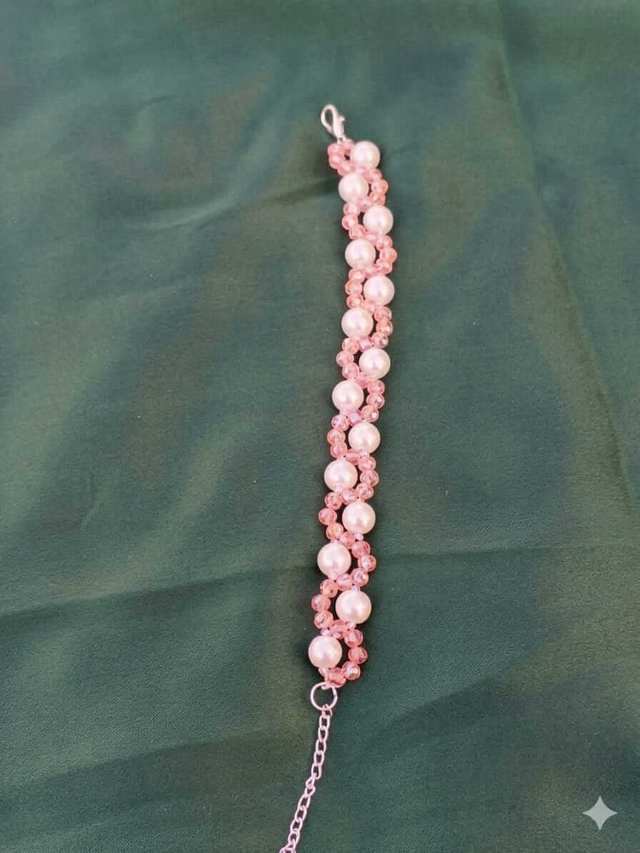 Pastel Pearl & Crystal Bracelet